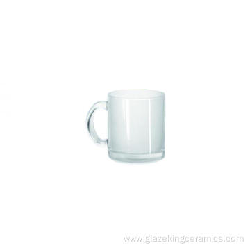 Clear 11oz Stylish Frosted Glass Mug